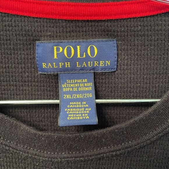 Polo Ralph Lauren men’s size 2x thermal style sleepwear long sleeve - Picture 2 of 11